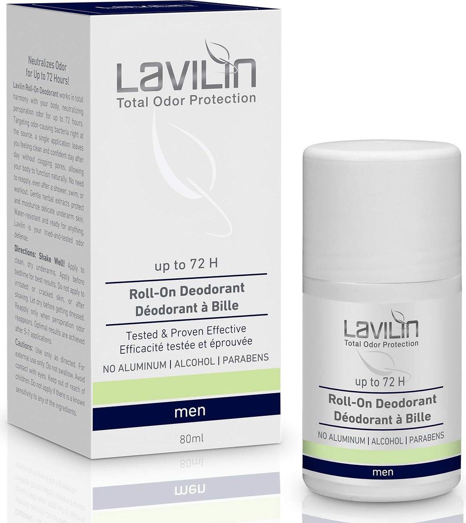 Lavilin TOP Men 72H Roll-On Deodorant — 80 ml
